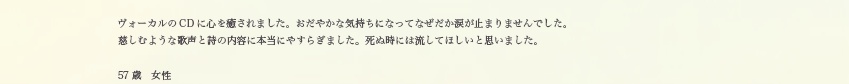 57歳　女性の方より