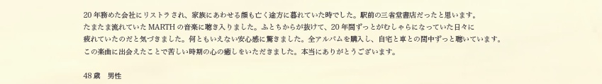 48歳　男性の方より